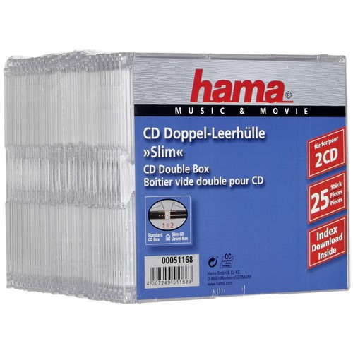 1x25 hama leerhülle - 1x25, cd-leerhülle