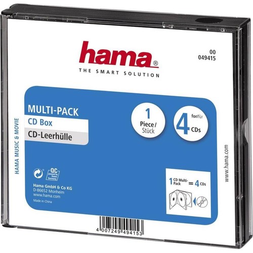 Leerhülle multipack für 4 - cd,