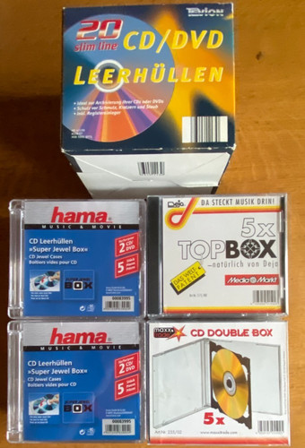 Dvd leerhüllen konvolut - 40, cd