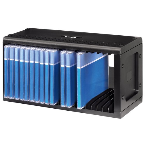 Hama 48010 rack schwarz - cd-rack,