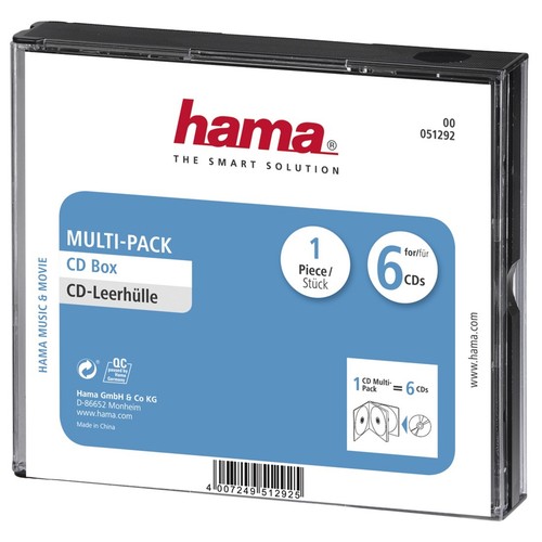 Hama fach leerhülle - hama, cd-6-fach-leerhülle