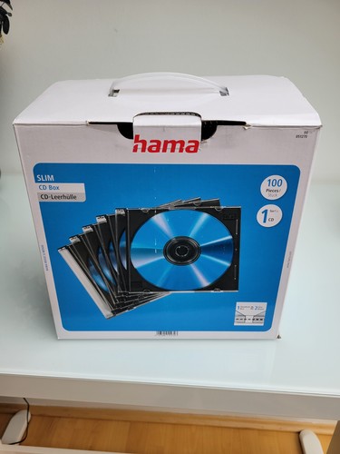 Hama slim box 100pieces - cd-box;,